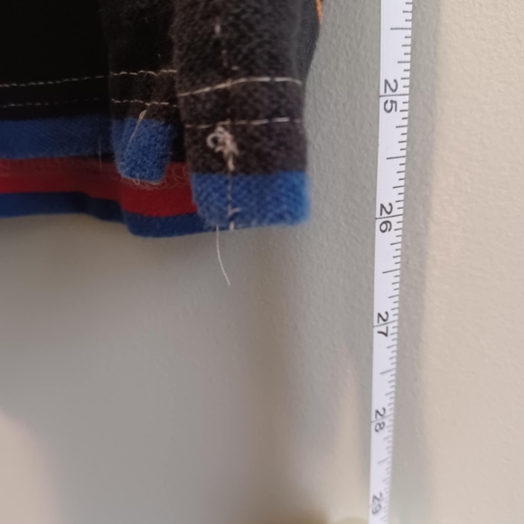 Mens Size 4XL Blue Gear Short Sleeve‎ Crewneck Multi Colored Striped 100% Cotton - Picture 4 of 6